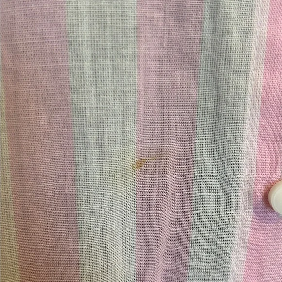 Divided by H&M Pink and White Striped Button-Up Shirt - Picture 3 of 4